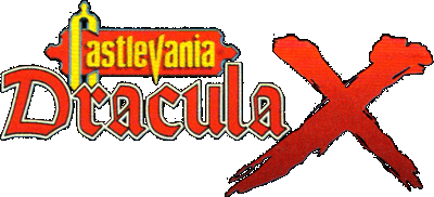 Castlevania Dracula X logo for Super Nintendo